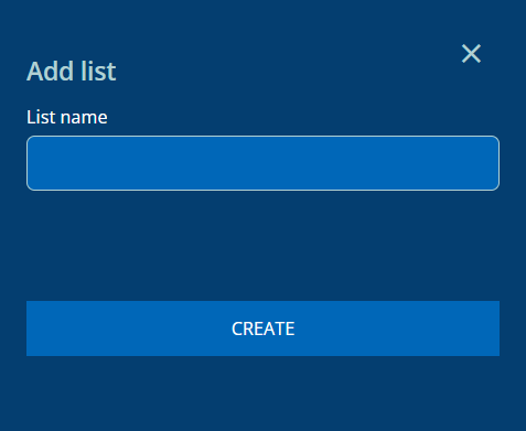 Create list