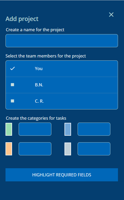 Highlight required fields #1